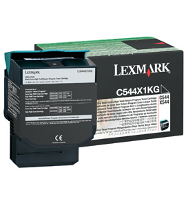 1 x Genuine Lexmark C544 C546 X544 X546 X548 Black Toner Cartridge Extra High Yield Return Program