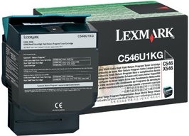 1 x Genuine Lexmark C546 X546 X548 Black Toner Cartridge Extra High Yield Return Program