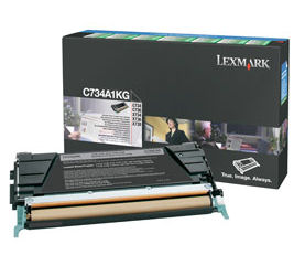 1 x Genuine Lexmark C734 C736 X734 X736 X738 Black Toner Cartridge Return Program
