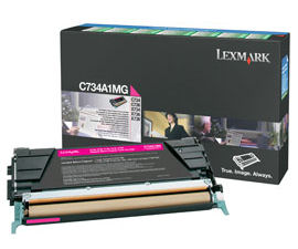 1 x Genuine Lexmark C734 C736 X734 X736 X738 Magenta Toner Cartridge Return Program