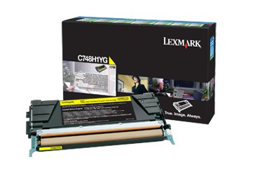 1 x Genuine Lexmark C748 Yellow Toner Cartridge High Yield Return Program
