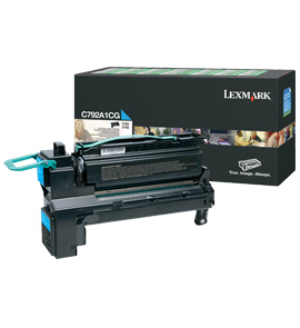 1 x Genuine Lexmark C792 X792 Cyan Toner Cartridge Return Program