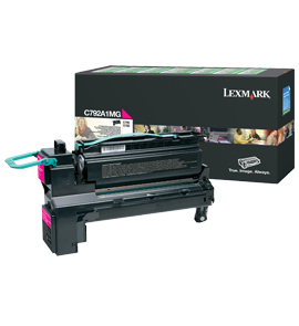 1 x Genuine Lexmark C792 X792 Magenta Toner Cartridge Return Program