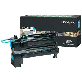 1 x Genuine Lexmark C792 Cyan Toner Cartridge High Yield Return Program