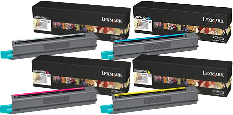 4 Pack Genuine Lexmark C925 Toner Cartridge Set High Yield