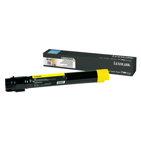 1 x Genuine Lexmark C950 Yellow Toner Cartridge Extra High Yield