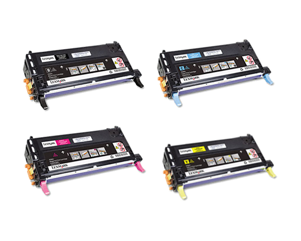 4 Pack Compatible Lexmark X560 X560N Toner Cartridge Set High Yield X560H2CG X560H2KG X560H2MG X560H2YG
