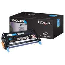 1 x Genuine Lexmark X560N Cyan Toner Cartridge