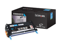1 x Genuine Lexmark X560N Cyan Toner Cartridge High Yield
