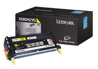 1 x Genuine Lexmark X560N Yellow Toner Cartridge High Yield