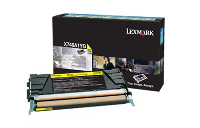 1 x Genuine Lexmark X746 X748 Yellow Toner Cartridge Return Program