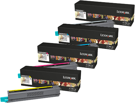 4 Pack Genuine Lexmark X925 Toner Cartridge Set High Yield