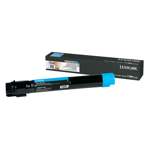 1 x Genuine Lexmark X950 X954 Cyan Toner Cartridge Extra High Yield