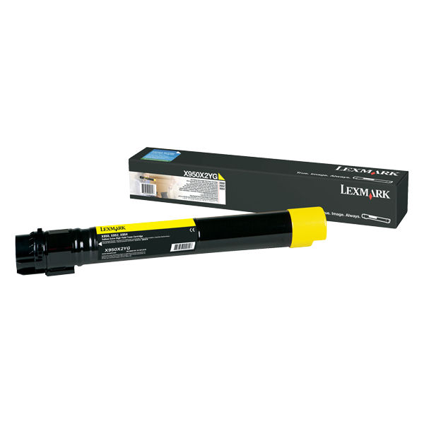 1 x Genuine Lexmark X950 X954 Yellow Toner Cartridge Extra High Yield