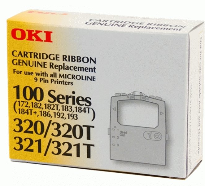 1 x Genuine OKI MICROLINE 172 182 192 320 321 Ribbon Cartridge