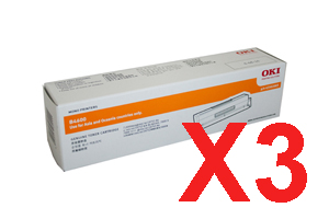 3 x Genuine OKI Page B4600 Toner Cartridge High Yield