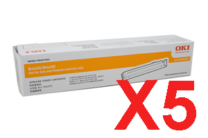 5 x Genuine OKI Page B4400 B4600 Toner Cartridge