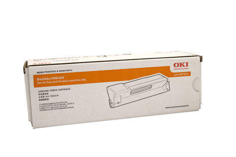1 x Genuine OKI B440 MB480 Toner Cartridge Extra High Yield