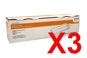 3 x Genuine OKI B431 MB471 MB491 Toner Cartridge