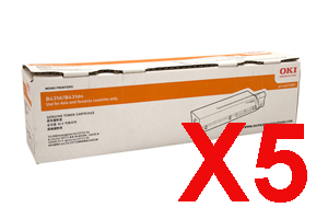 5 x Genuine OKI B431 MB471 MB491 Toner Cartridge