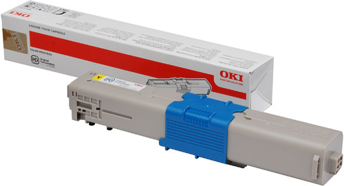 1 x Genuine OKI C301 C321 Yellow Toner Cartridge