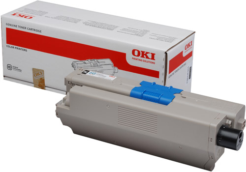 1 x Genuine OKI C301 C321 Black Toner Cartridge