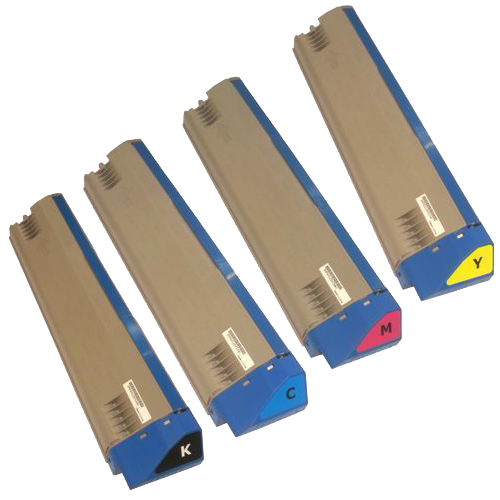 4 Pack Genuine OKI C911 C931 C941 Toner Cartridge Set