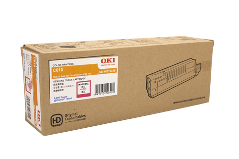 1 x Genuine OKI MC873 MC873dn Magenta Toner Cartridge