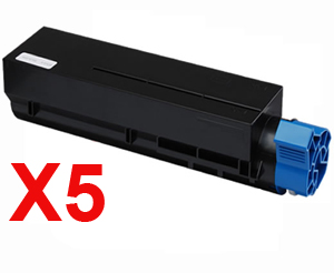 5 x Compatible OKI B401 MB451 Toner Cartridge High Yield