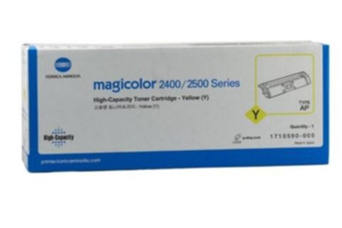 1 x Genuine Konica Minolta magicolor 2400 2500 Yellow Toner Cartridge 1710590005