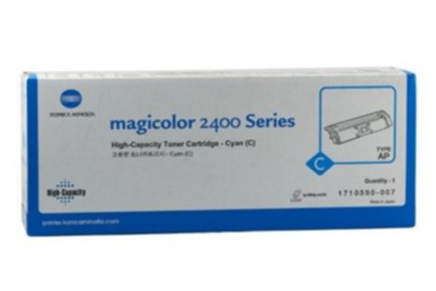1 x Genuine Konica Minolta magicolor 2400 2500 Cyan Toner Cartridge 1710590007