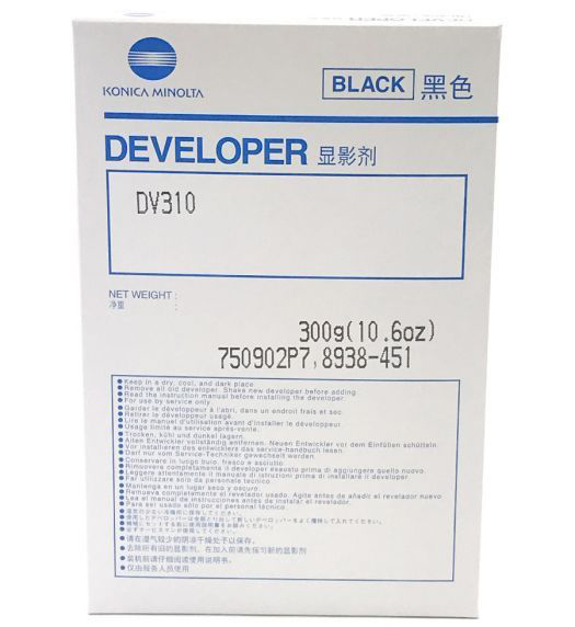 1 x Genuine Konica Minolta Bizhub 222 250 282 350 362 Developer DV310 8938451
