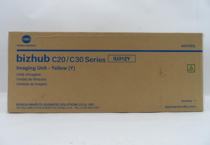 1 x Genuine Konica Minolta Bizhub C20 C30 C31 Yellow Imaging Drum Unit IU312Y A03105J
