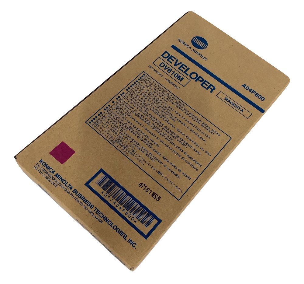 1 x Genuine Konica Minolta Bizhub Pro C5501 C6501 Magenta Developer DV610M A04P800