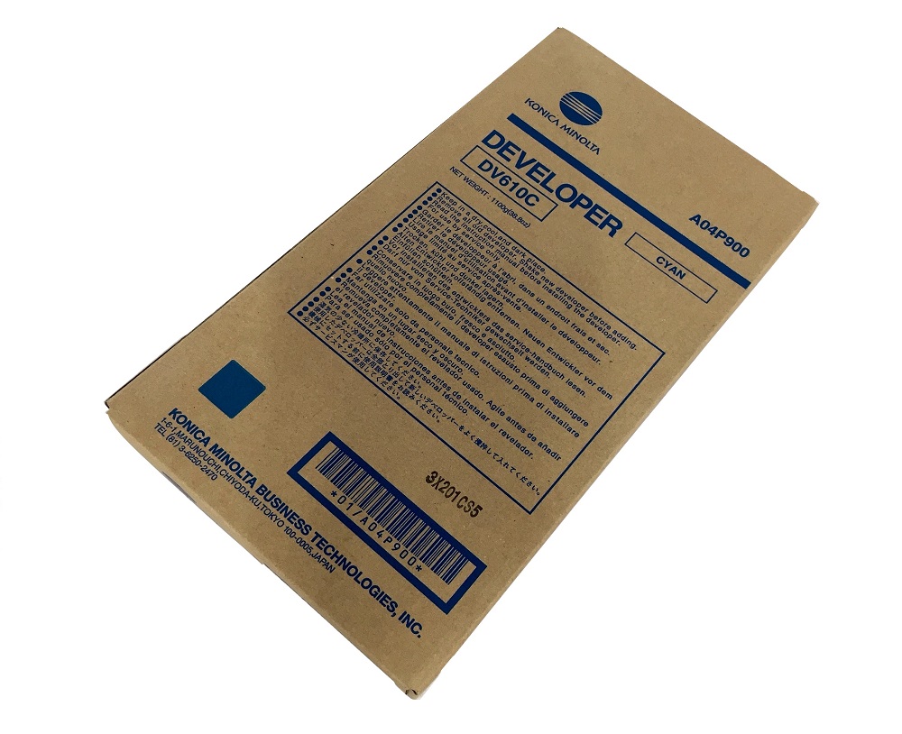 1 x Genuine Konica Minolta Bizhub Pro C5501 C6501 Cyan Developer DV610C A04P900