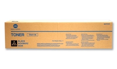 1 x Genuine Konica Minolta Bizhub C451 Black Toner Cartridge TN411K A070151