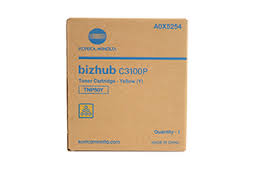 1 x Genuine Konica Minolta Bizhub C3100P Yellow Toner Cartridge TNP50Y A0X5294