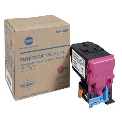 1 x Genuine Konica Minolta magicolor 4750 Magenta Toner Cartridge TNP18M A0X5390