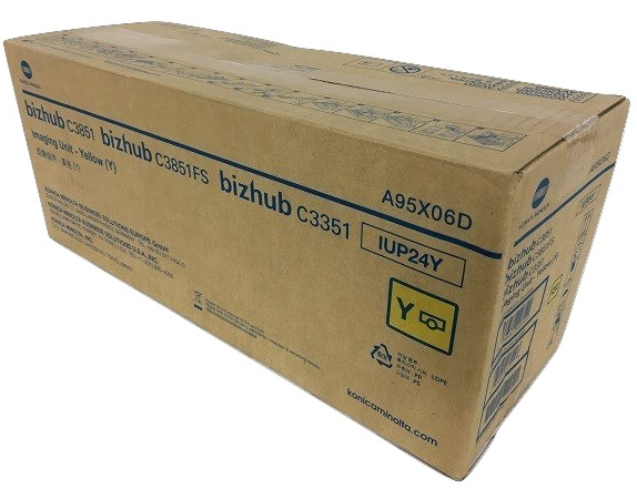 1 x Genuine Konica Minolta Bizhub C3351 C3851 Yellow Imaging Drum Unit IUP24Y A95X06D