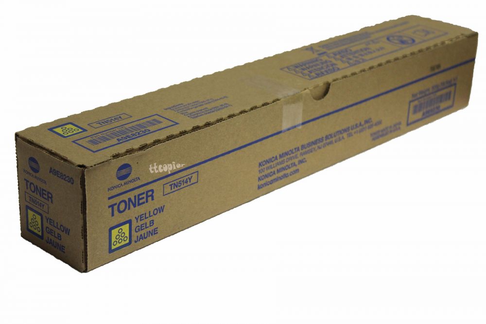 1 x Genuine Konica Minolta Bizhub C458 C558 C658 Yellow Toner Cartridge TN514Y A9E8290