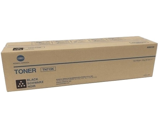 1 x Genuine Konica Minolta Bizhub C659 C759 Black Toner Cartridge TN713K A9K8150