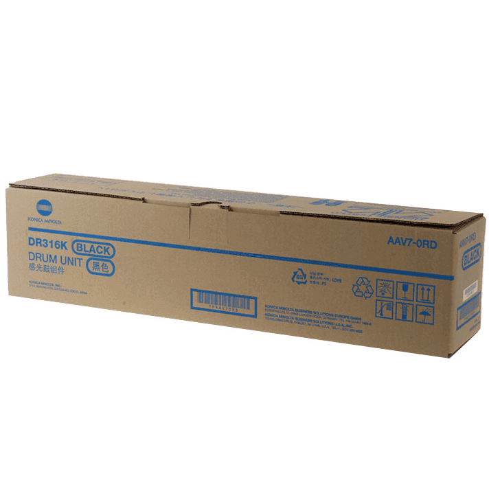 1 x Genuine Konica Minolta Bizhub C250i C300i C360i Black Imaging Drum Unit DR316 AAV70RD