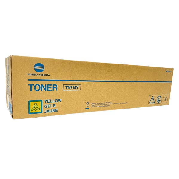 1 x Genuine Konica Minolta Bizhub C750i Yellow Toner Cartridge TN715Y ACP8290