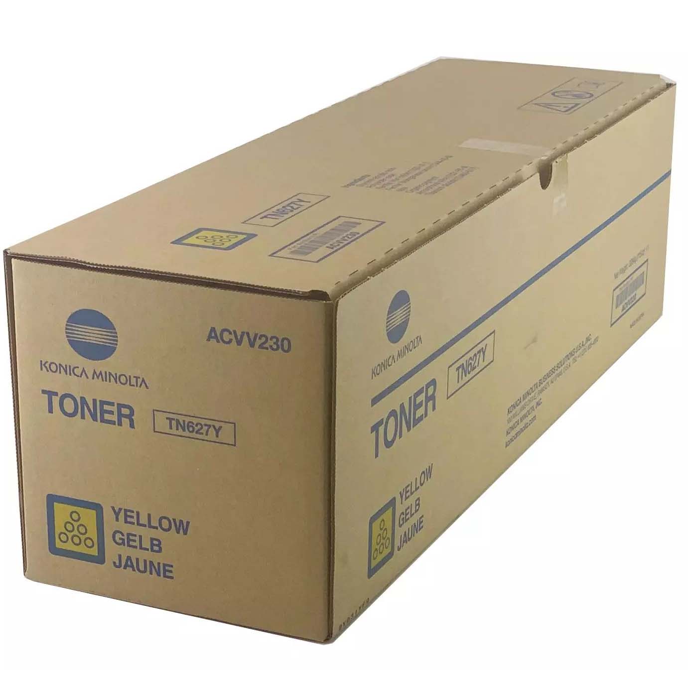 1 x Genuine Konica Minolta AccurioPress C12000 C14000 Yellow Toner Cartridge TN627Y ACVV290