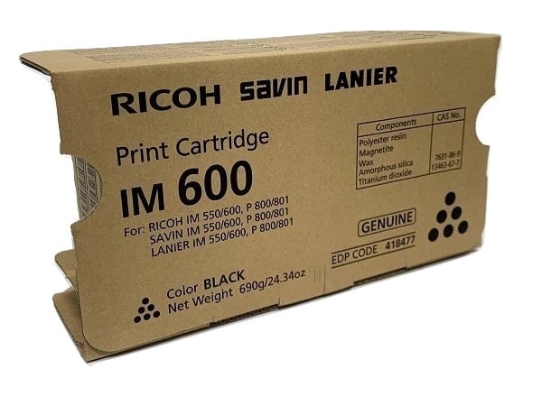 1 x Genuine Ricoh P800 P801 IM550 IM600 Toner Cartridge 418479
