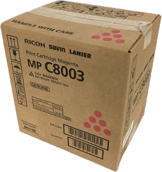 1 x Genuine Ricoh IM C6500 IM C8000 MP-C6503 MP-C8003 Magenta Toner Cartridge 842190