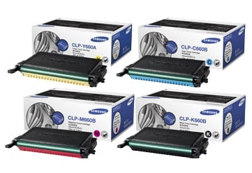 4 Pack Genuine Samsung CLP-610 CLP-660 CLX-6210 CLX-6240 Toner Cartridge Set ST907A ST886A ST925A ST960A