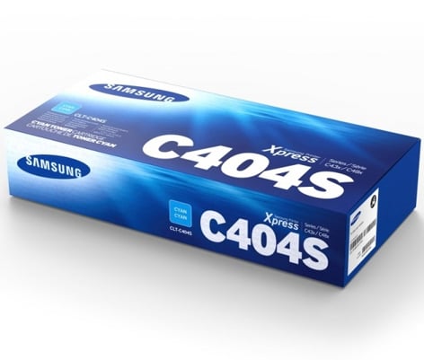 1 x Genuine Samsung SL-C430 SL-C480 Cyan Toner Cartridge CLT-C404S ST979A