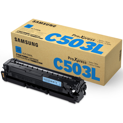 1 x Genuine Samsung SL-C3010 SL-C3060 Cyan Toner Cartridge CLT-C503L SU016A