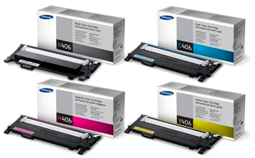 4 Pack Genuine Samsung CLP-360 CLP-365 CLX-3300 CLX-3305 Toner Cartridge Set SU377A SU120A ST986A SU254A SU464A